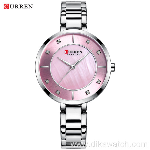 CURREN 9051 New Fashion Watch Gift For Wife Charm Small Dial Stainless Steel Wrist Watches For Ladies Hot Sale Relogio Masculino